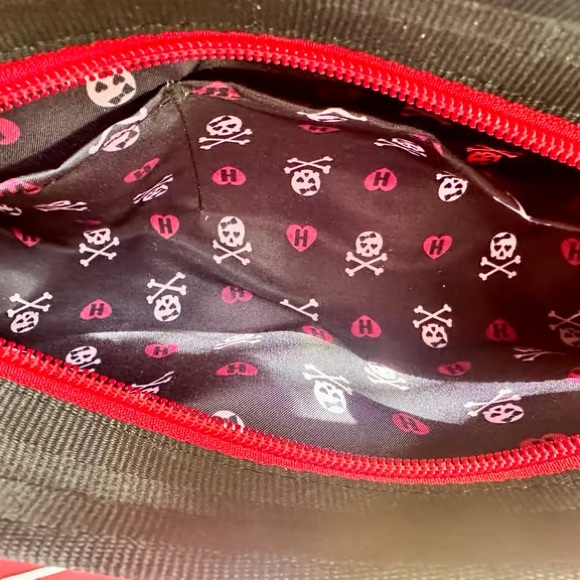 Harveys Pink and Black Checkered Wristlet